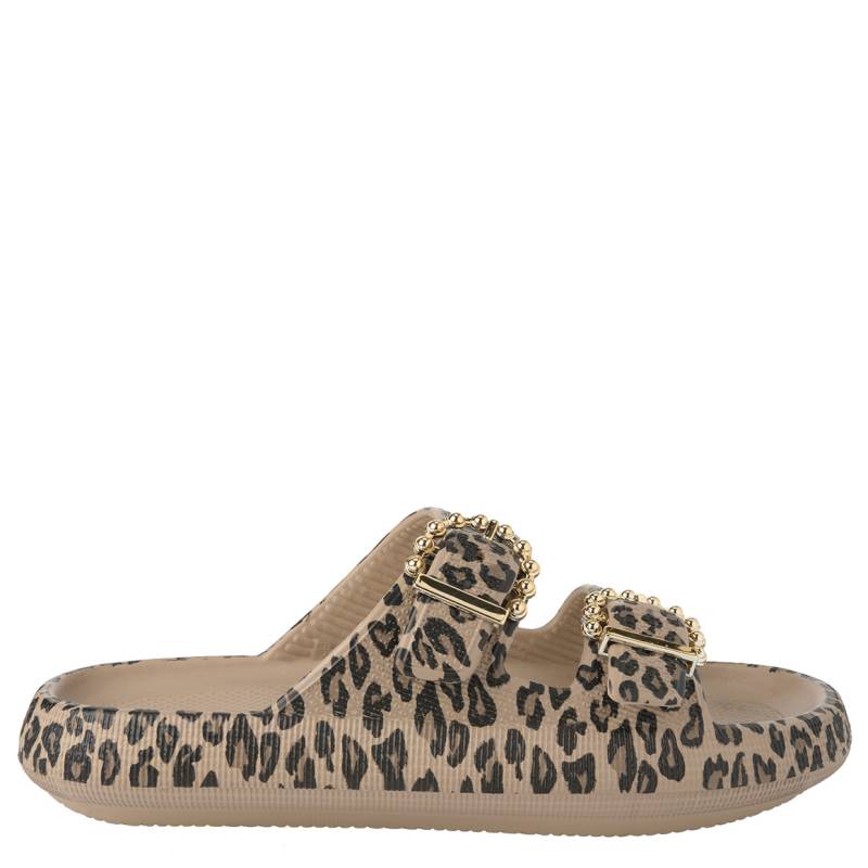 Damen Badesandalen mit Leo-Muster von Gina Benotti