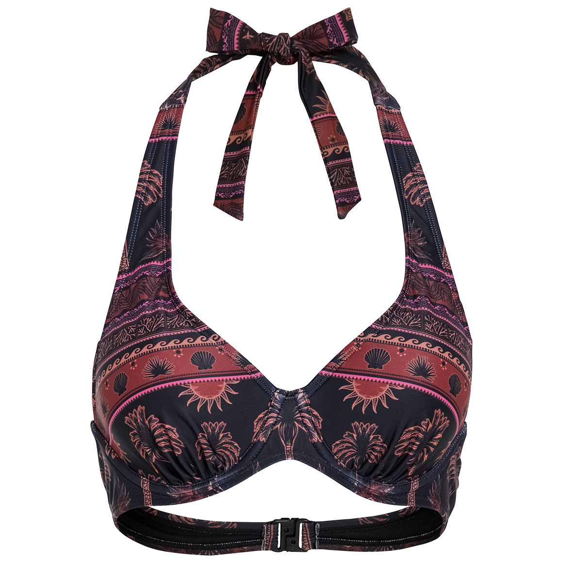 Damen Bikinioberteil mit Palmen allover Damen Bikinioberteil mit Palmen allover von Gina Benotti