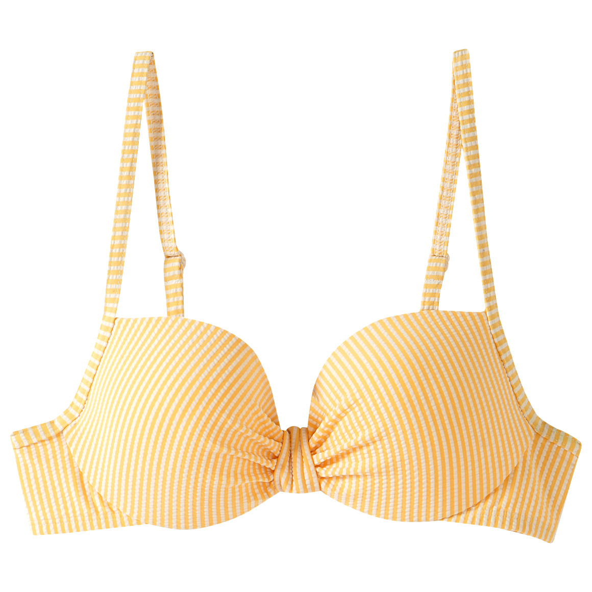 Damen Bikinioberteil mit Seersucker-Streifen Damen Bikinioberteil mit Seersucker-Streifen von Gina Benotti