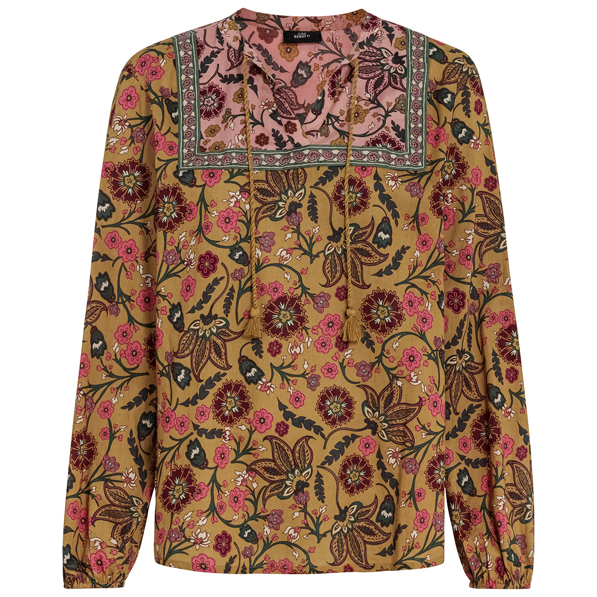 Damen Bluse mit Allover-Muster von Gina Benotti