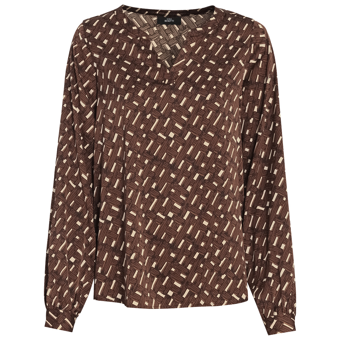 Damen Bluse mit Allover-Muster von Gina Benotti