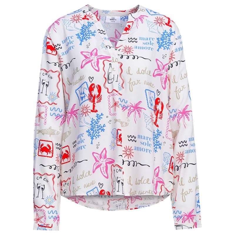 Damen Bluse mit Serafino-Ausschnitt von Gina Benotti