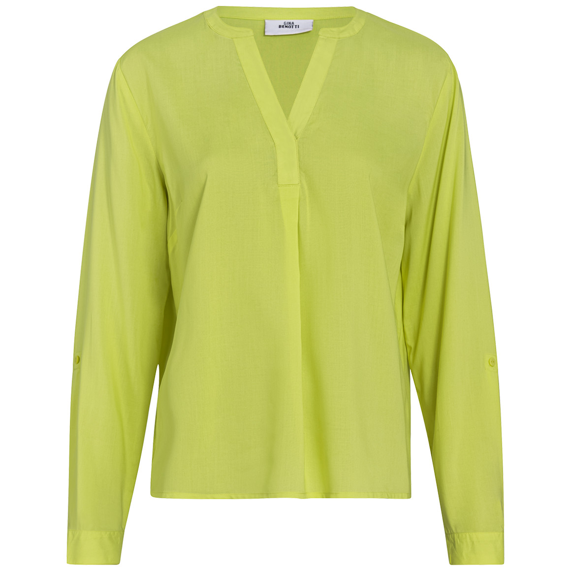 Damen Bluse mit Turn-up-Ärmeln von Gina Benotti