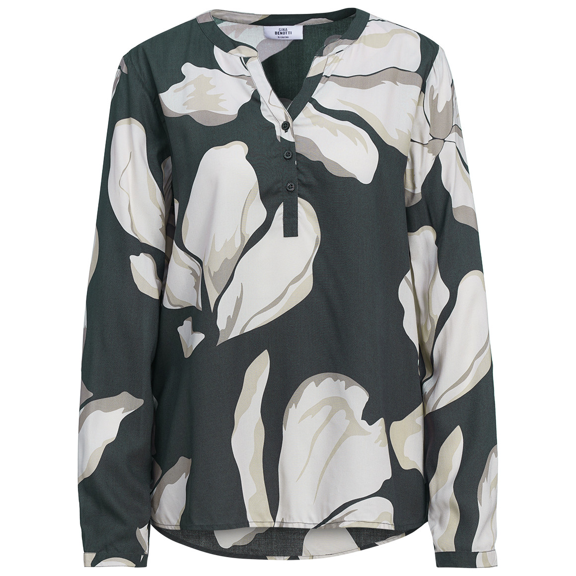 Damen Bluse mit Turn-up-Ärmeln Damen Bluse mit Turn-up-Ärmeln von Gina Benotti