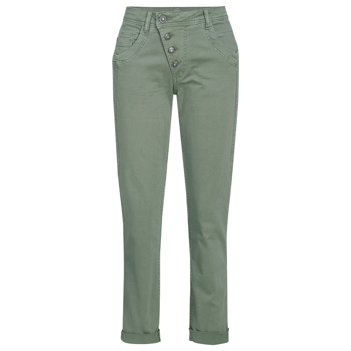 Damen Boyfriend-Jeans mit schräger Knöpfung Damen Boyfriend-Jeans mit schräger Knöpfung von Gina Benotti