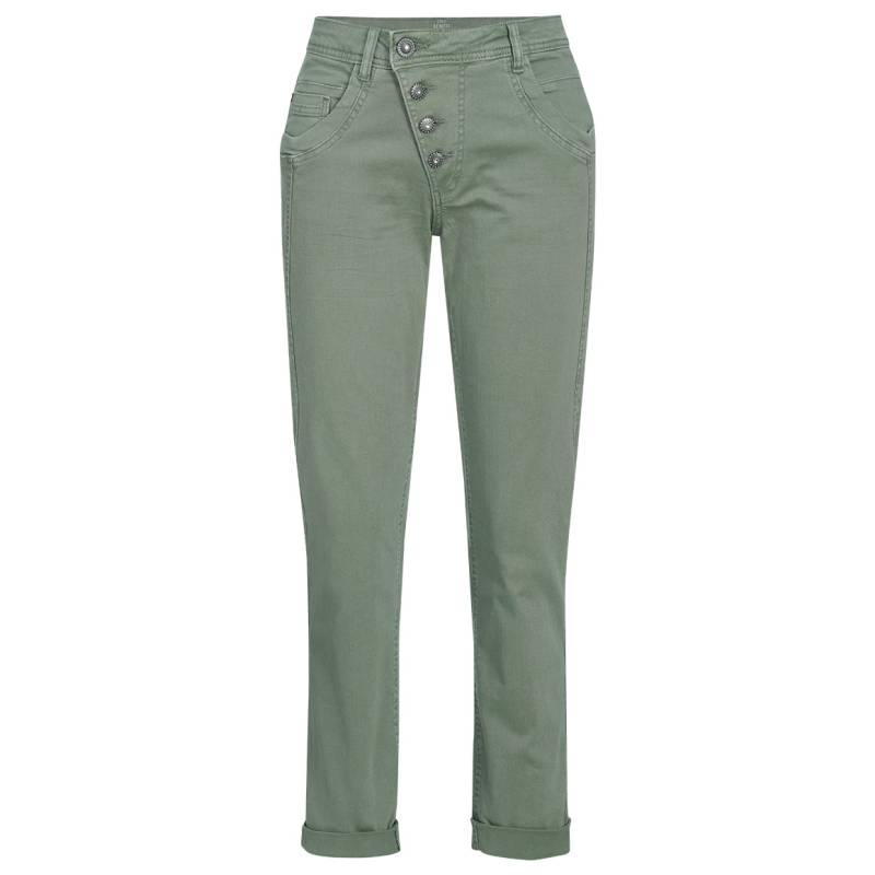Damen Boyfriend-Jeans mit schräger Knöpfung Damen Boyfriend-Jeans mit schräger Knöpfung von Gina Benotti