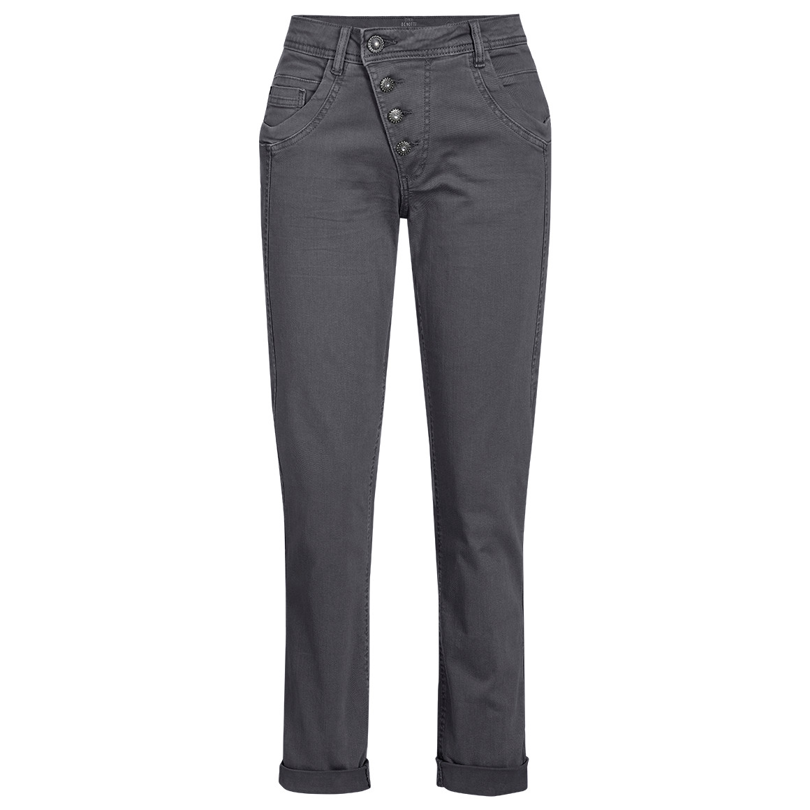 Damen Boyfriend-Jeans mit schräger Knöpfung Damen Boyfriend-Jeans mit schräger Knöpfung von Gina Benotti