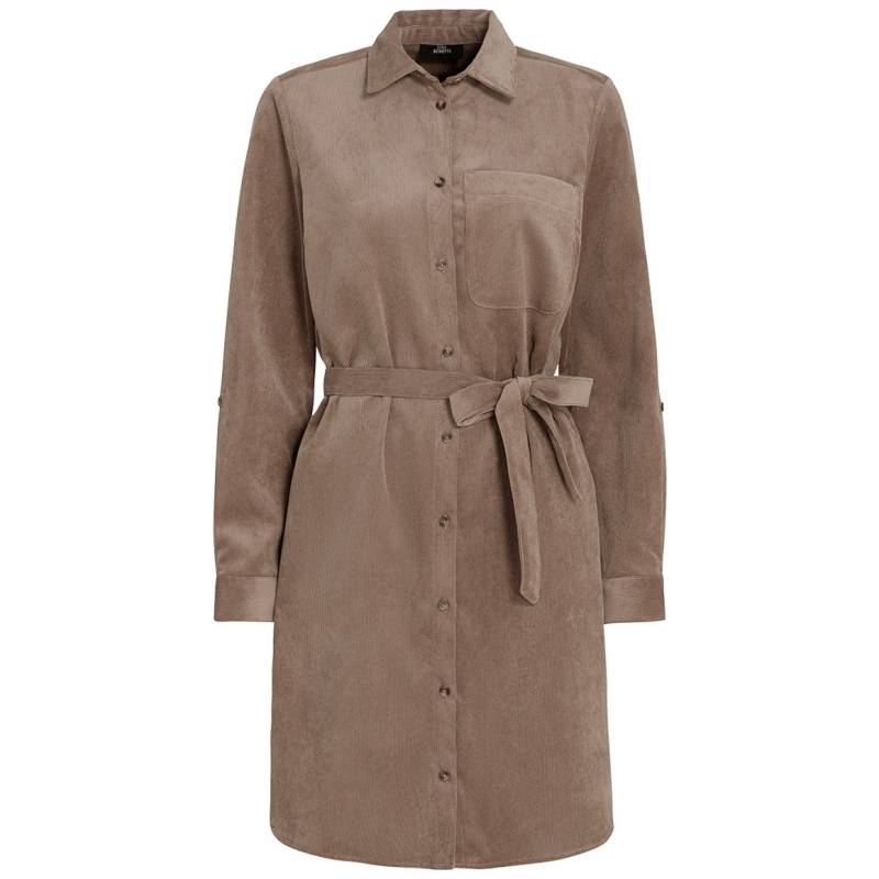 Damen Cord-Kleid mit Bindegürtel von Gina Benotti