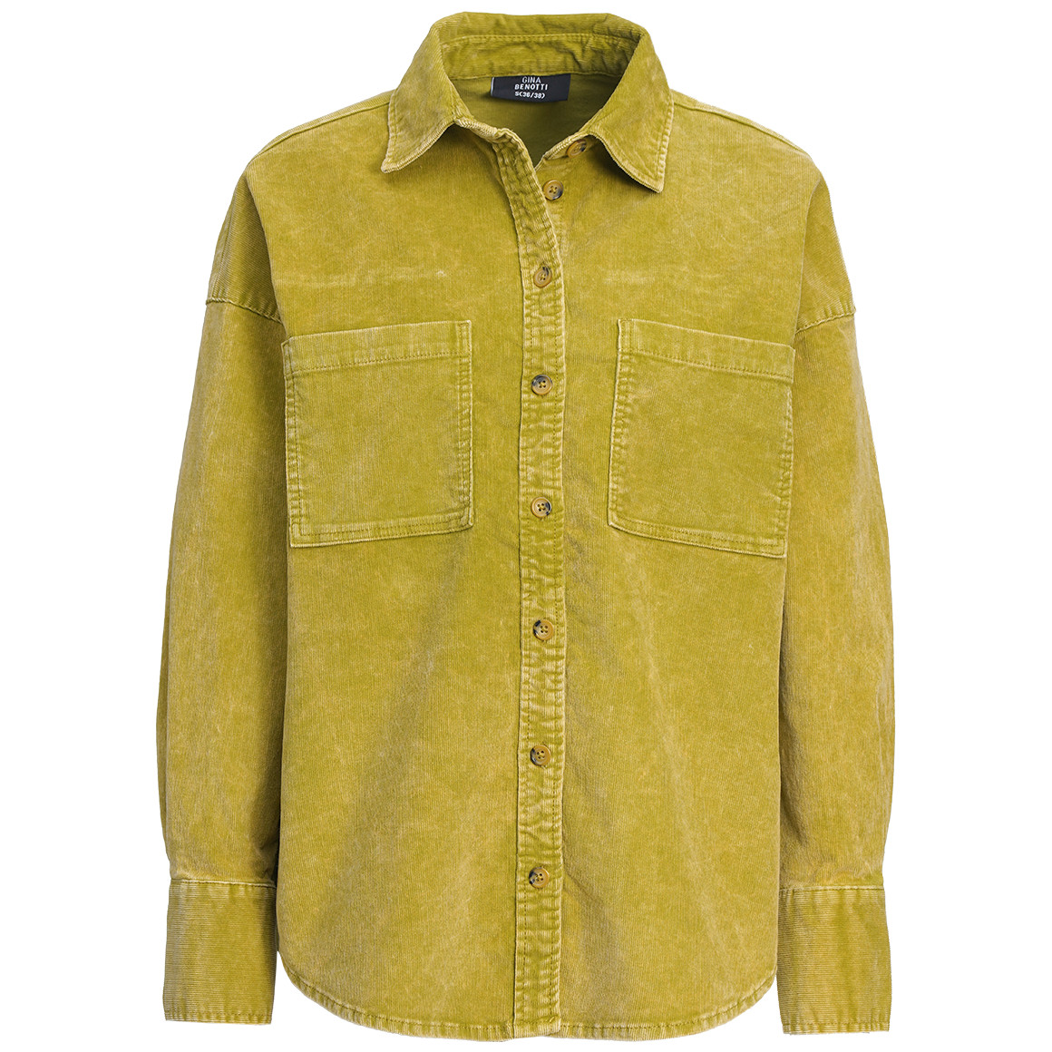 Damen Cordbluse mit Knopfleiste von Gina Benotti