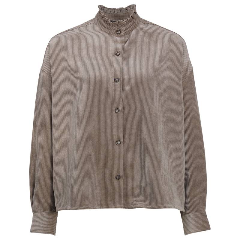 Damen Cordbluse mit Rüschenkragen Damen Cordbluse mit Rüschenkragen von Gina Benotti