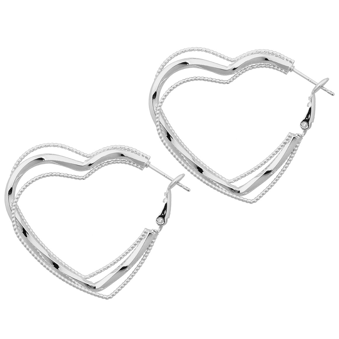 Damen Creolen in Herzform von Gina Benotti