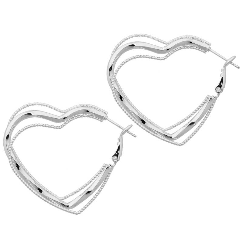 Damen Creolen in Herzform von Gina Benotti