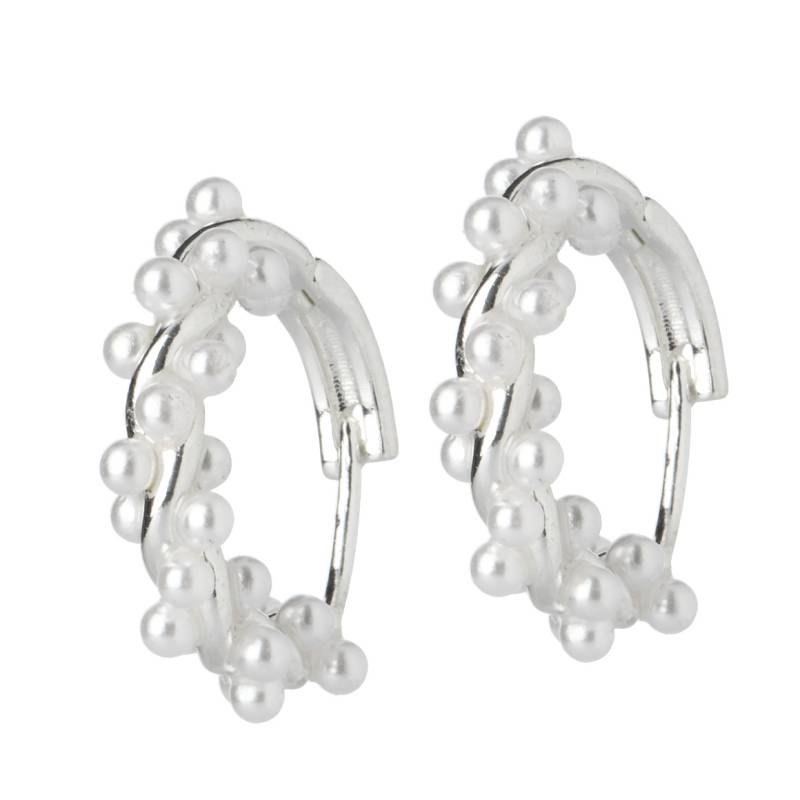 Damen Creolen mit Kunstperlen Damen Creolen mit Kunstperlen von Gina Benotti