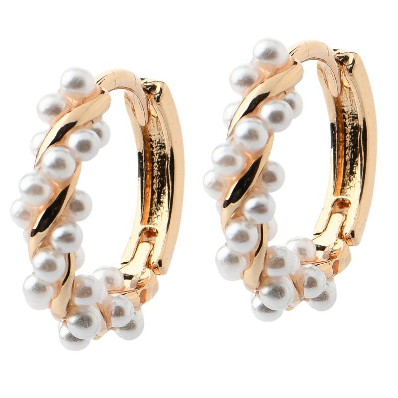 Damen Creolen mit Kunstperlen Damen Creolen mit Kunstperlen von Gina Benotti