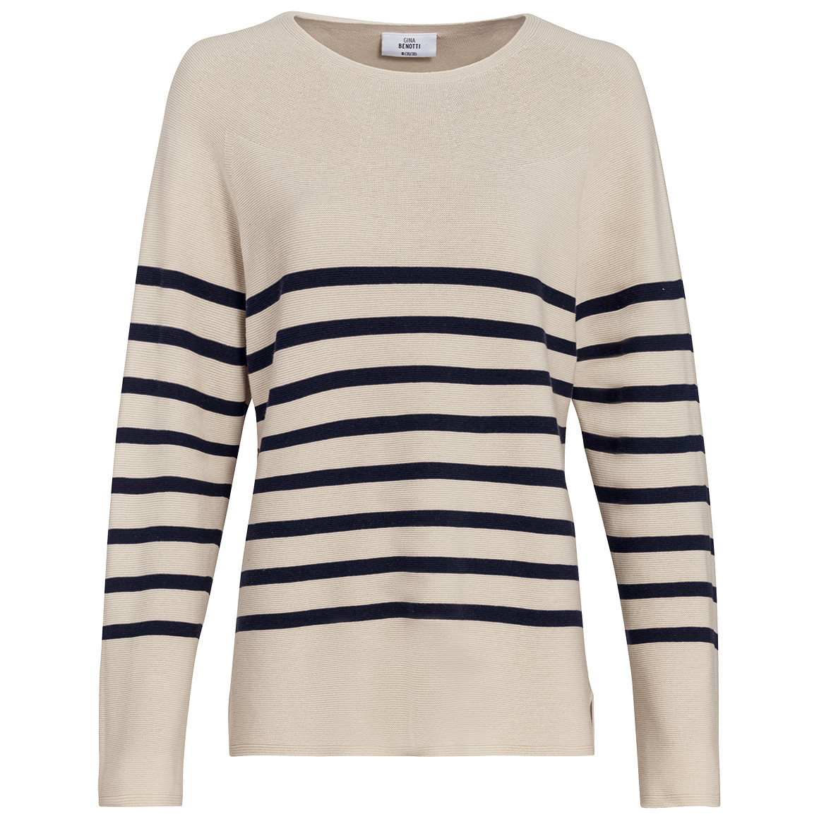Damen Feinstrickpullover mit Streifenmuster von Gina Benotti
