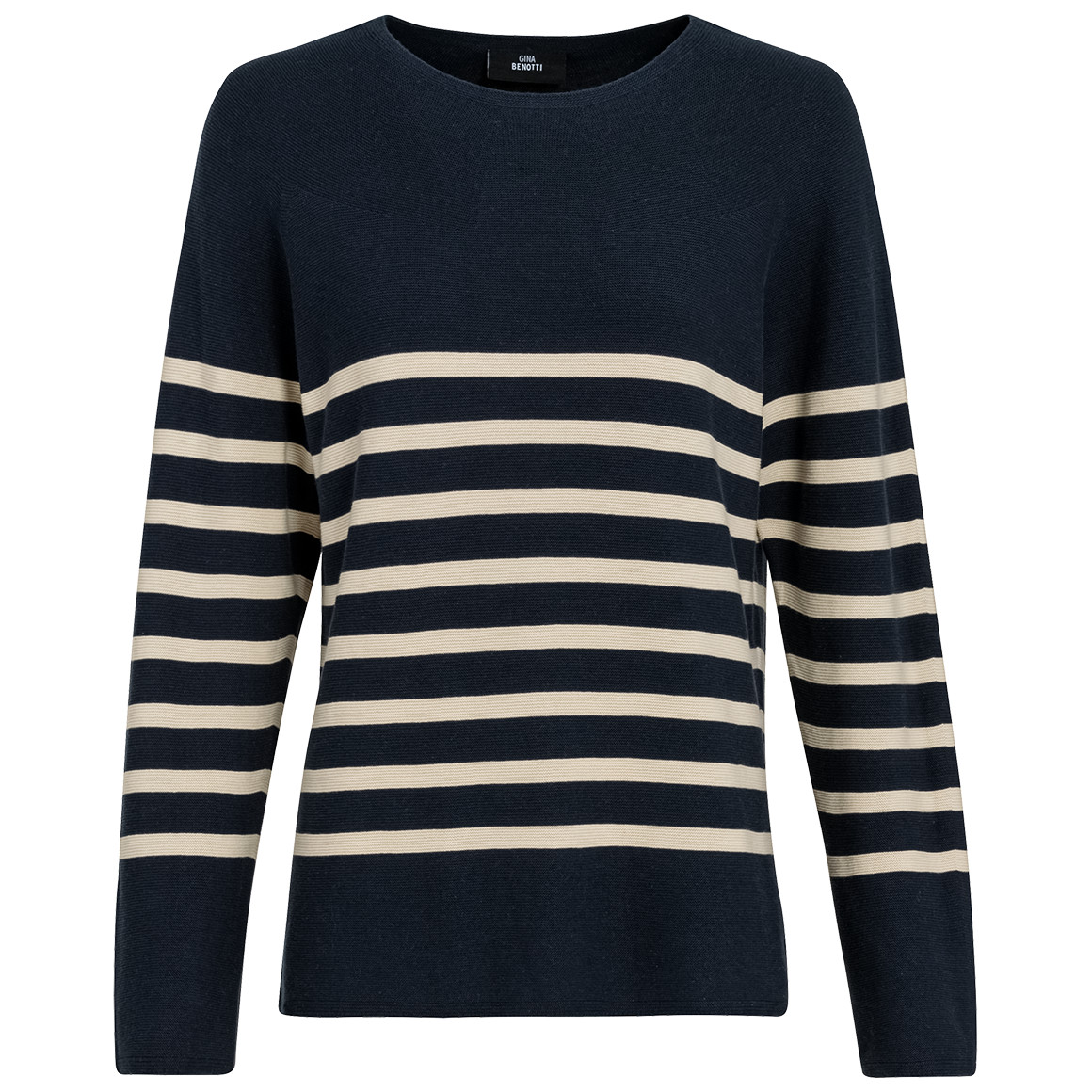 Damen Feinstrickpullover mit Streifenmuster von Gina Benotti