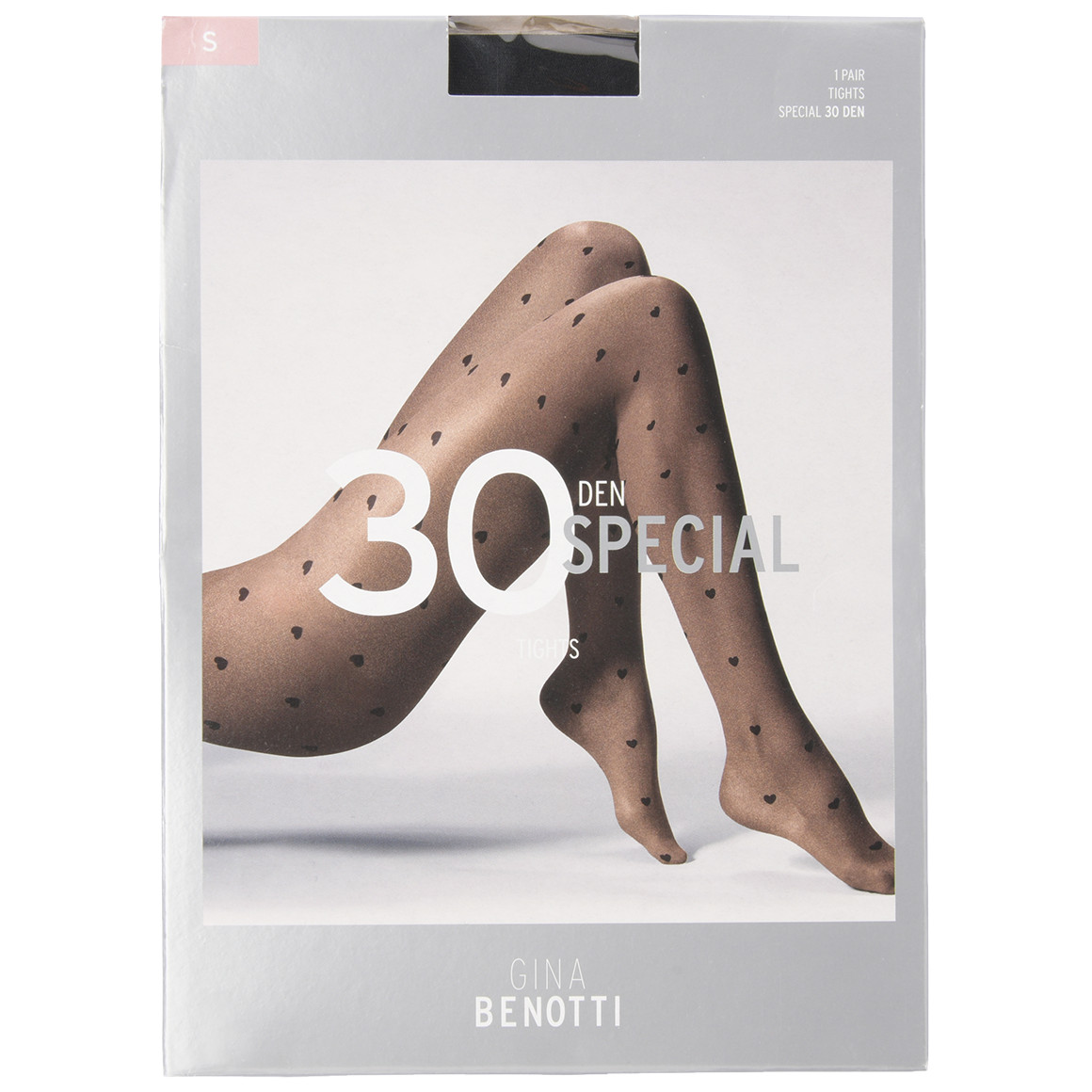 Damen Feinstrumpfhose mit Herzen 30 DEN Damen Feinstrumpfhose mit Herzen 30 DEN von Gina Benotti