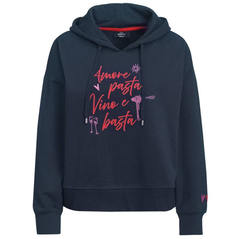 Damen Hoodie mit Print und Stickerei von Gina Benotti
