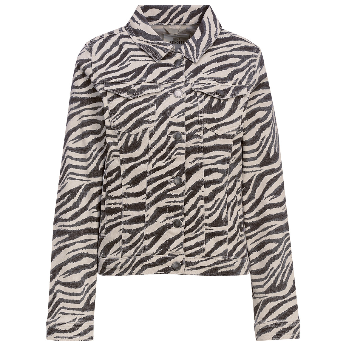 Damen Jeansjacke mit Animal-Print Damen Jeansjacke mit Animal-Print von Gina Benotti