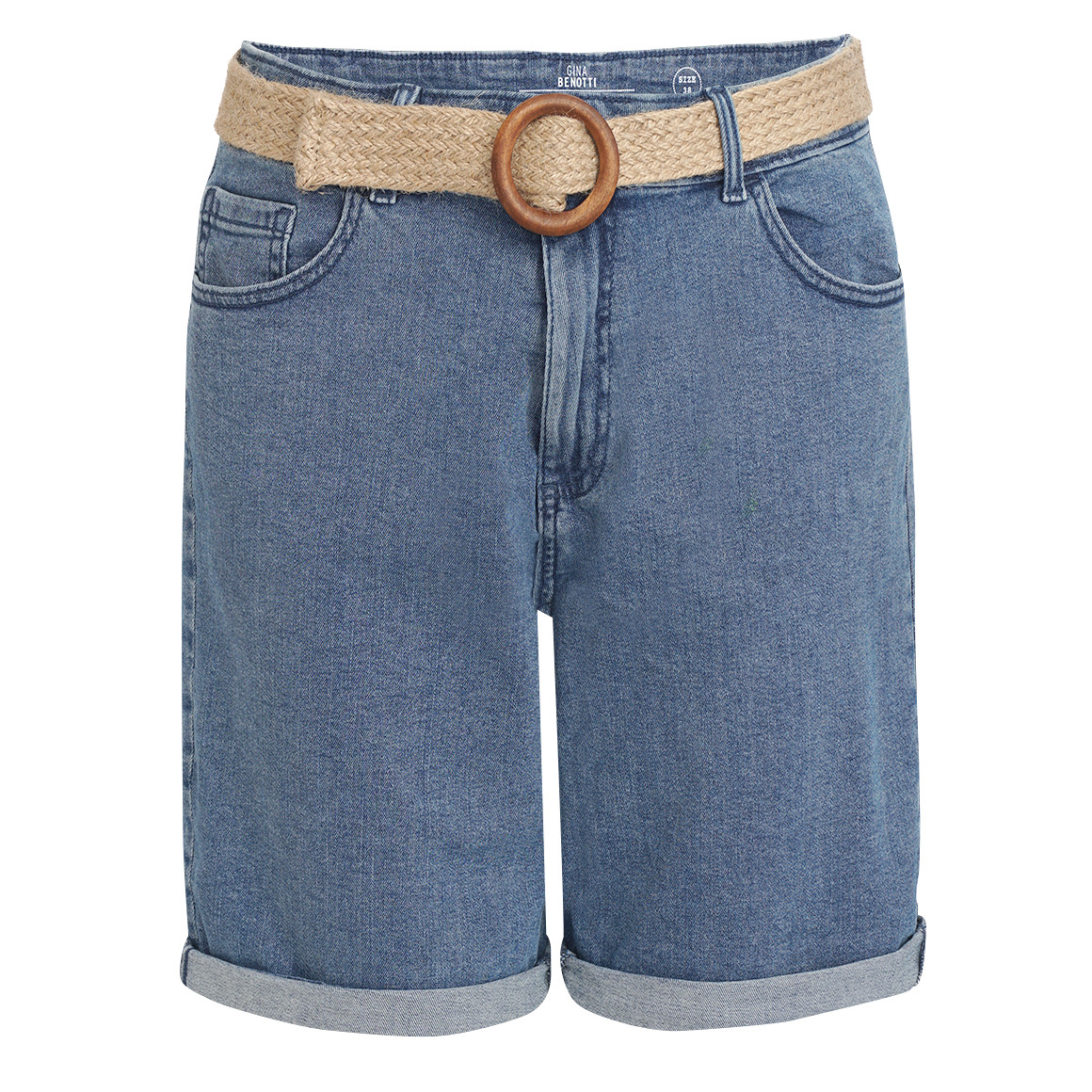 Damen Jeansshorts mit Gürtel Damen Jeansshorts mit Gürtel von Gina Benotti