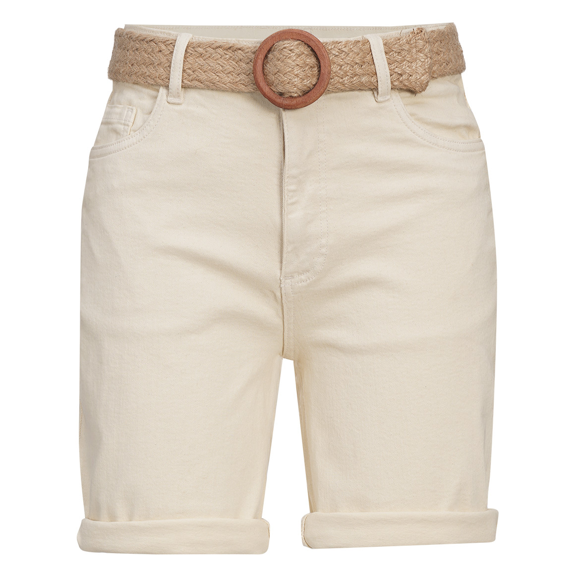 Damen Jeansshorts mit Gürtel von Gina Benotti