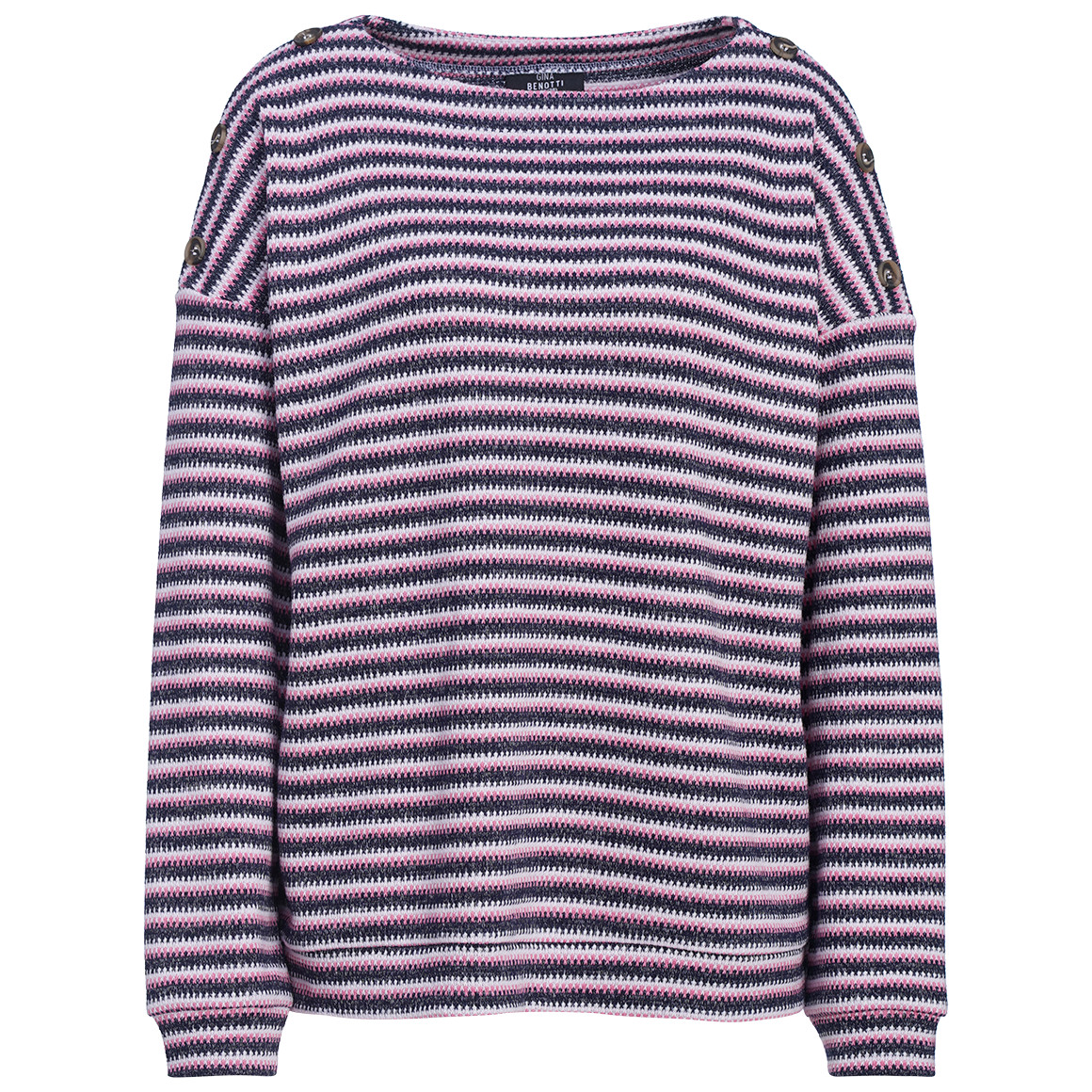 Damen Langarmshirt mit Streifen von Gina Benotti