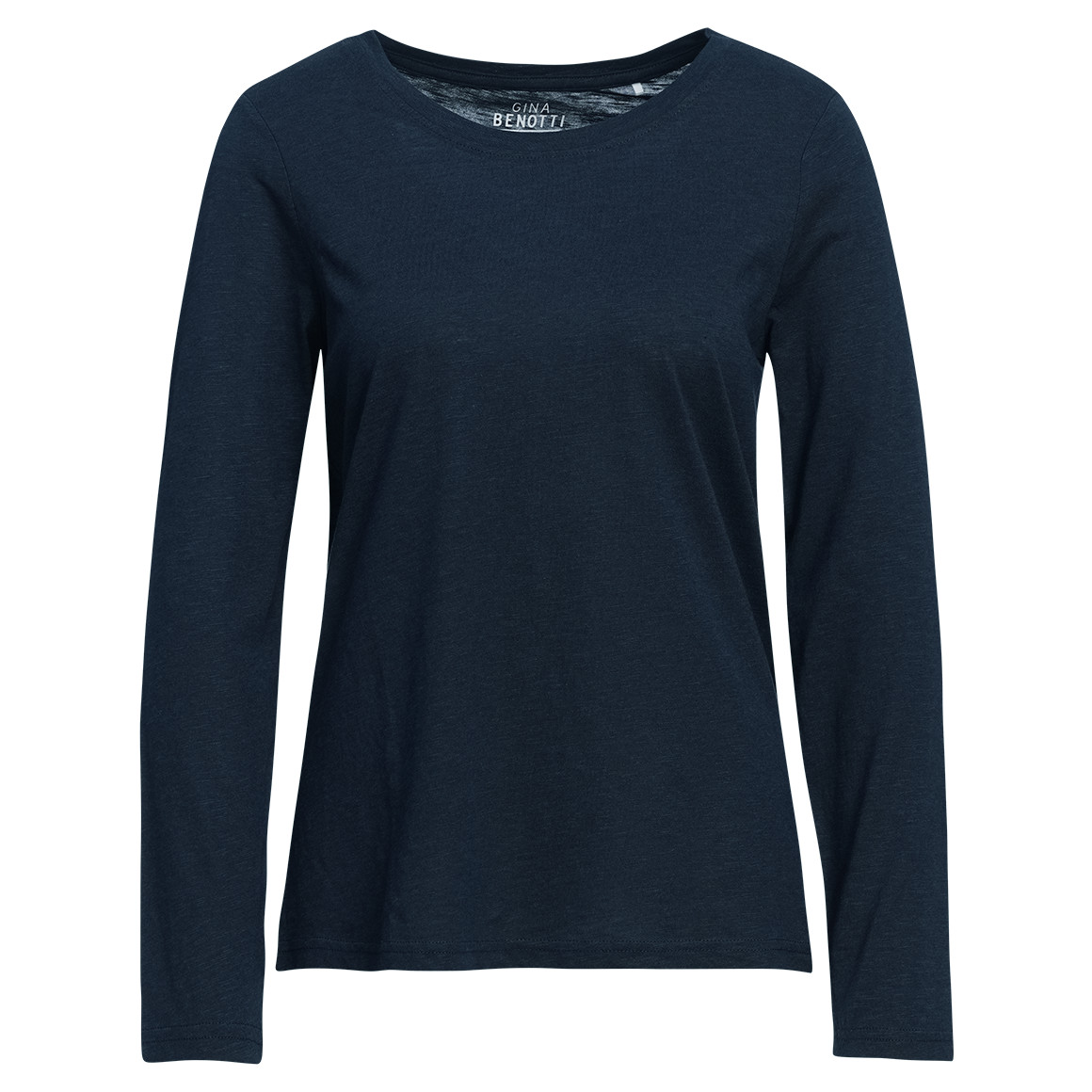 Damen Langarmshirt unifarben von Gina Benotti
