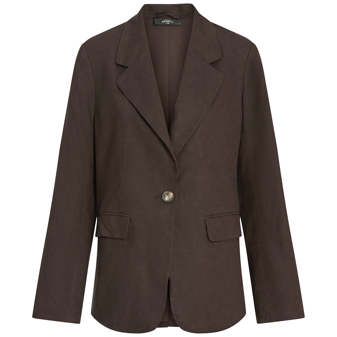 Damen Leinen-Blazer mit Reverskragen von Gina Benotti
