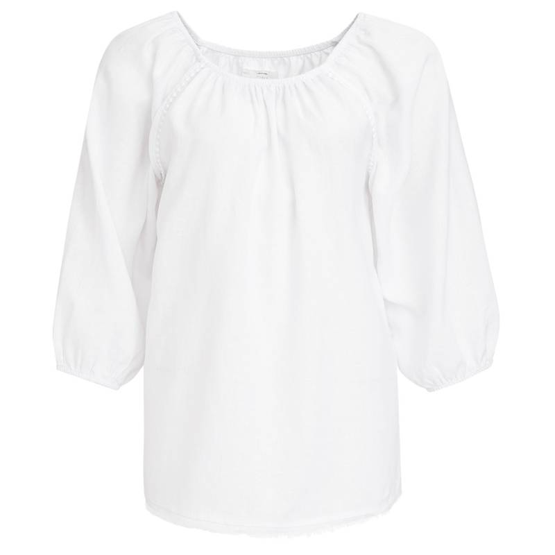 Damen Leinen-Bluse mit Fransen von Gina Benotti