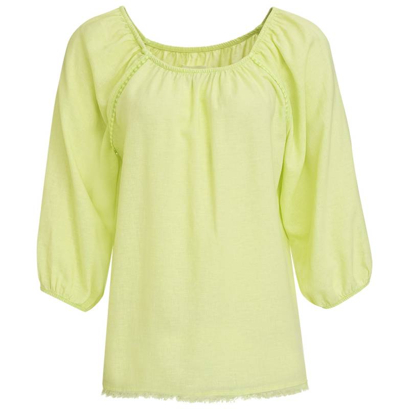Damen Leinen-Bluse mit Fransen von Gina Benotti