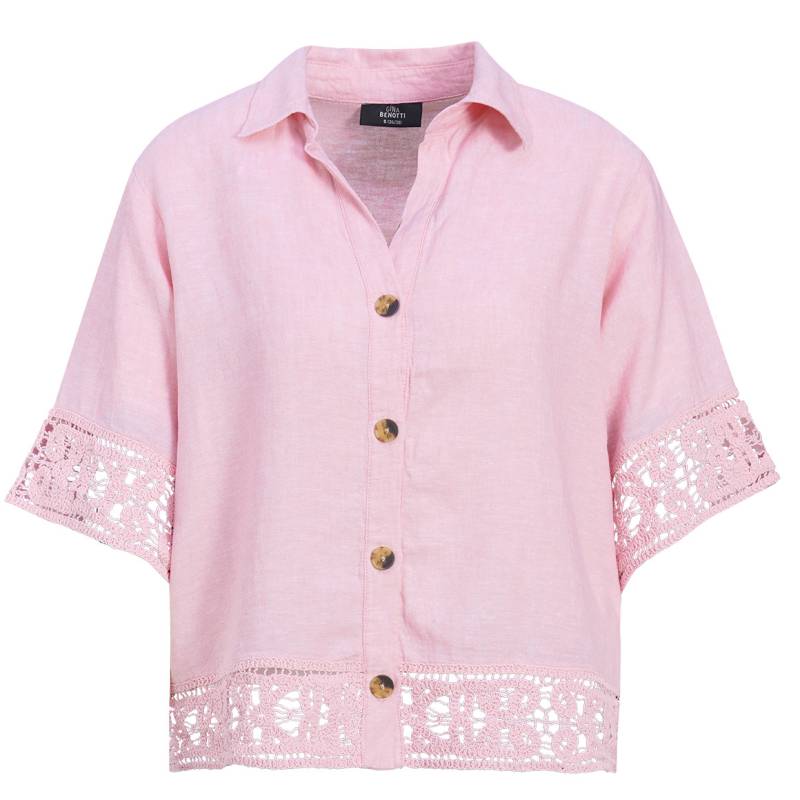 Damen Leinen-Bluse mit Spitze Damen Leinen-Bluse mit Spitze von Gina Benotti