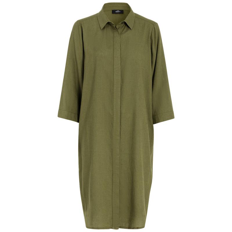 Damen Leinen-Blusenkleid mit Kragen von Gina Benotti