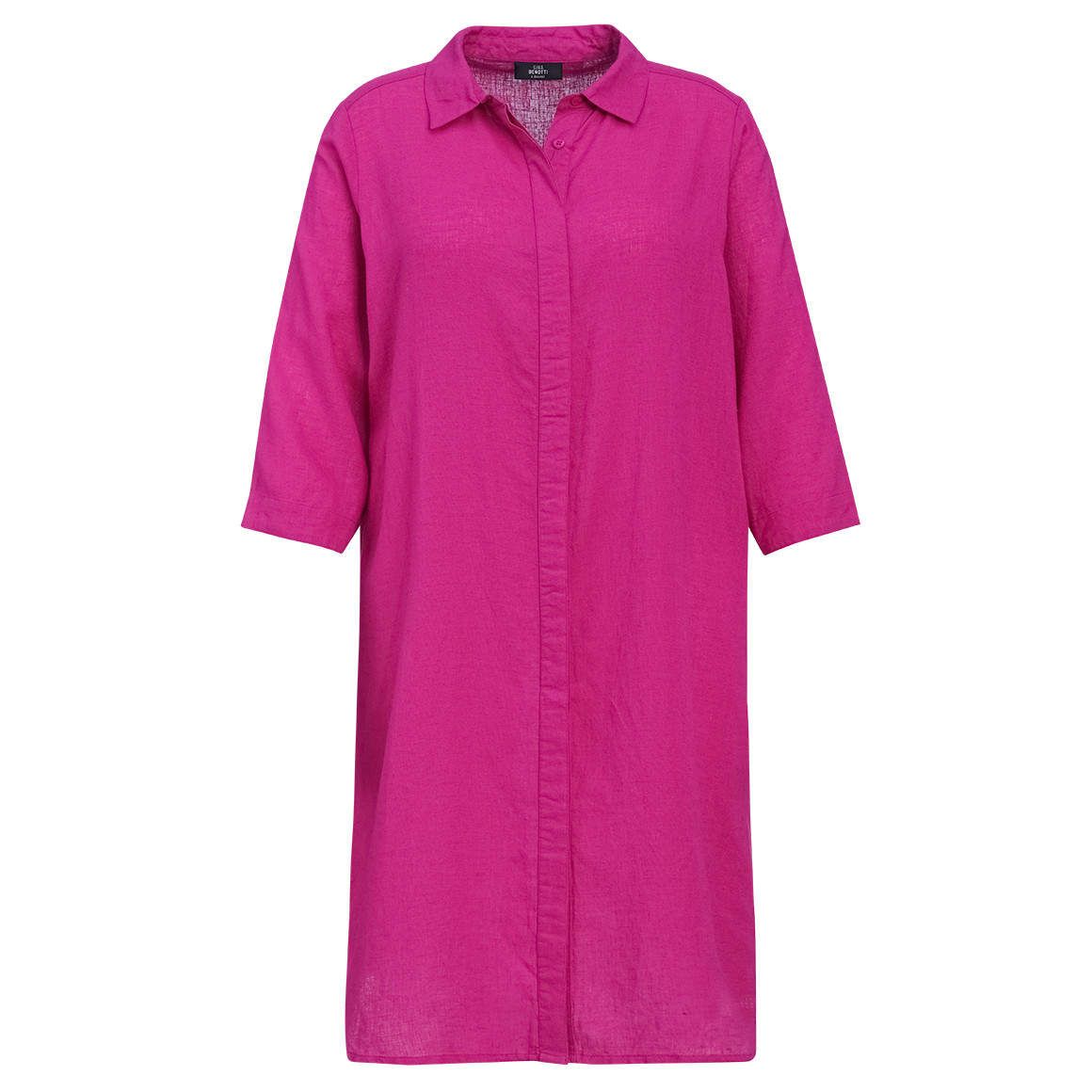 Damen Leinen-Blusenkleid mit Kragen von Gina Benotti