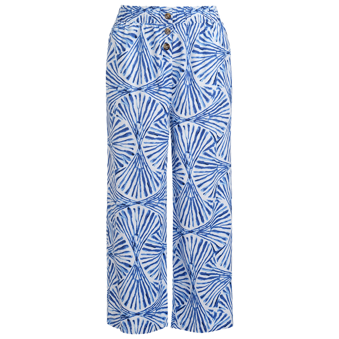 Damen Leinen-Culotte mit Elastikbund Damen Leinen-Culotte mit Elastikbund von Gina Benotti