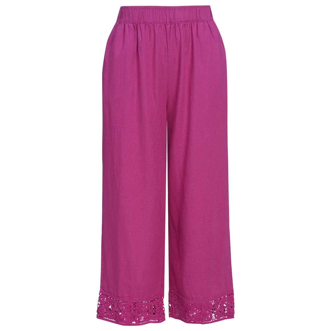 Damen Leinen-Culotte mit Elastikbund Damen Leinen-Culotte mit Elastikbund von Gina Benotti