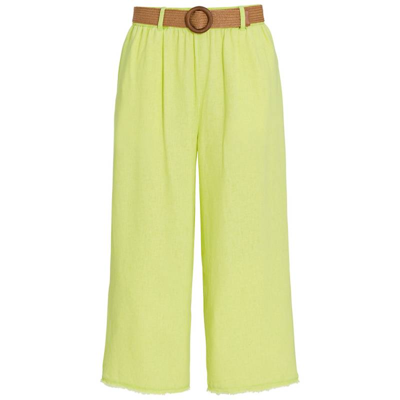 Damen Leinen-Culotte mit Gürtel von Gina Benotti