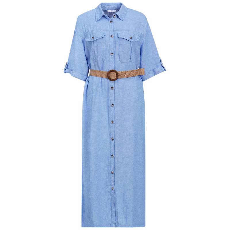 Damen Leinen-Kleid mit Gürtel von Gina Benotti