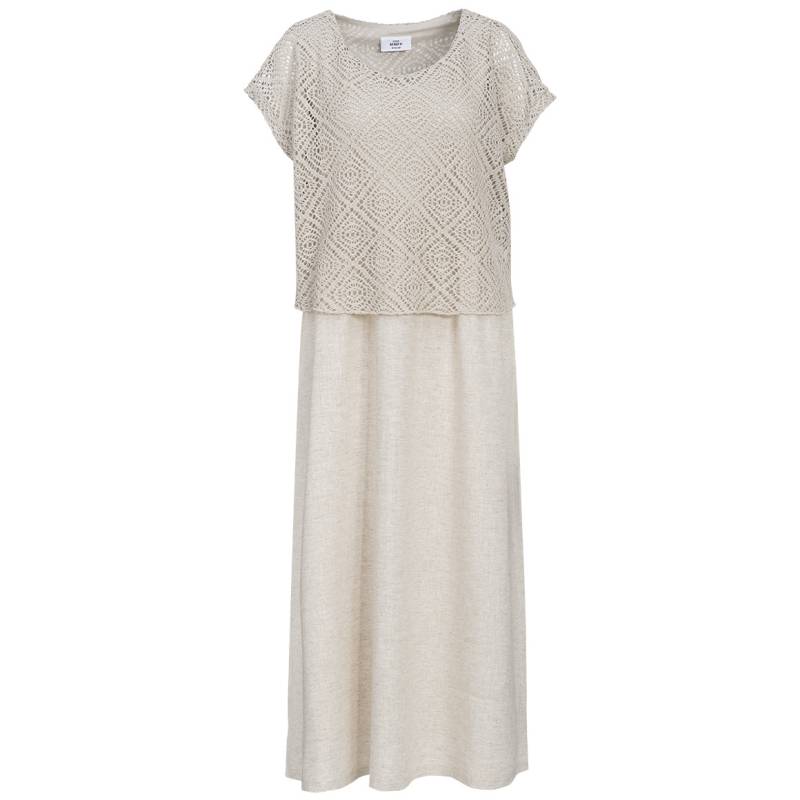 Damen Leinen-Kleid mit Häkeloberteil Damen Leinen-Kleid mit Häkeloberteil von Gina Benotti