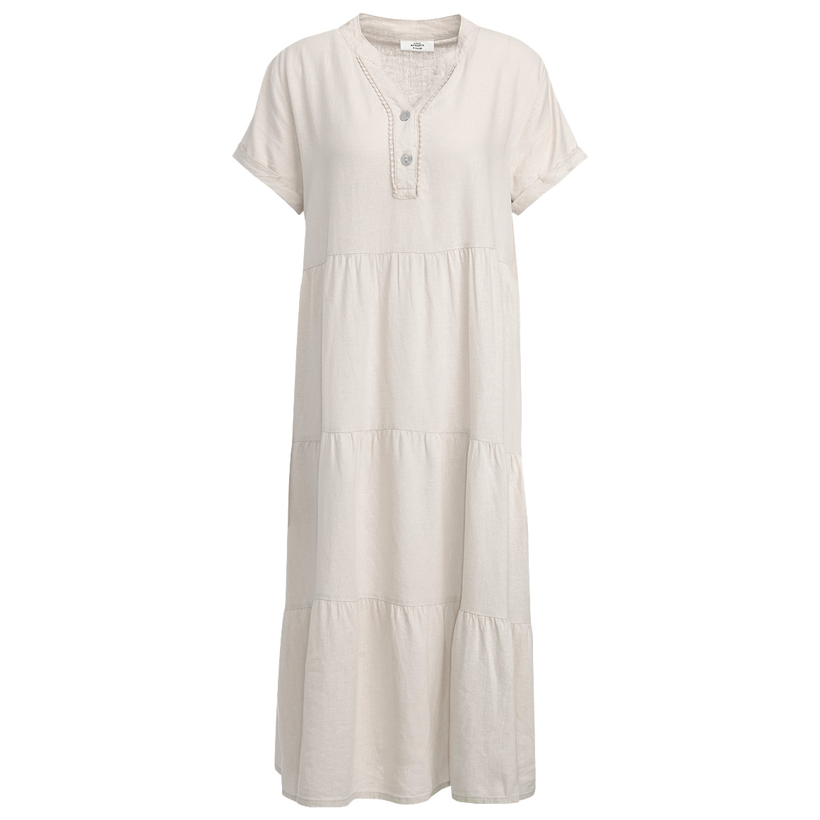 Damen Leinen-Kleid mit Volants Damen Leinen-Kleid mit Volants von Gina Benotti