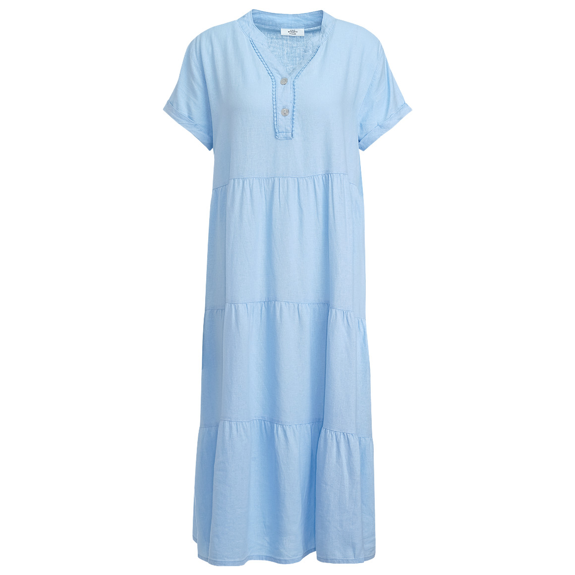 Damen Leinen-Kleid mit Volants von Gina Benotti