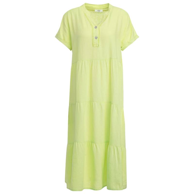 Damen Leinen-Kleid mit Volants von Gina Benotti