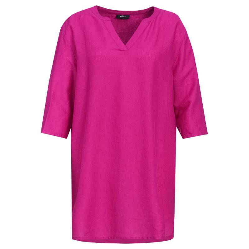 Damen Leinen-Longbluse mit V-Ausschnitt von Gina Benotti