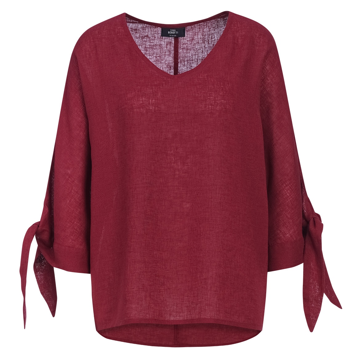 Damen Leinen-Tunika mit Bindebändern von Gina Benotti