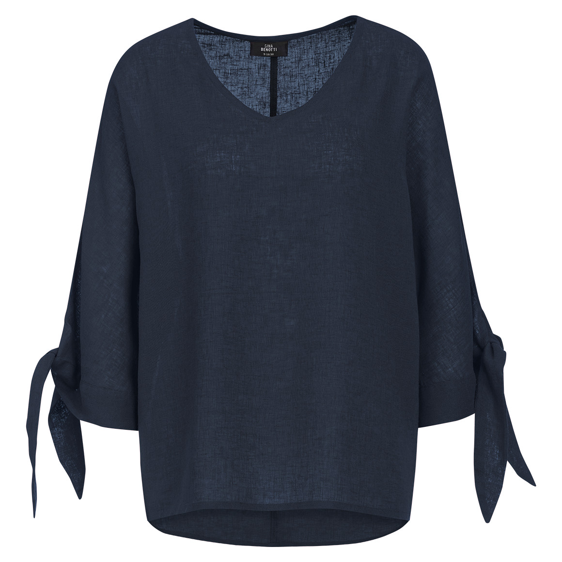 Damen Leinen-Tunika mit Bindebändern Damen Leinen-Tunika mit Bindebändern von Gina Benotti