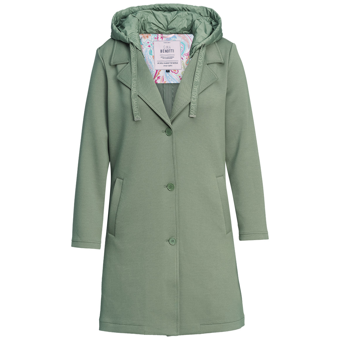 Damen Mantel mit Stepp-Kapuze Damen Mantel mit Stepp-Kapuze von Gina Benotti