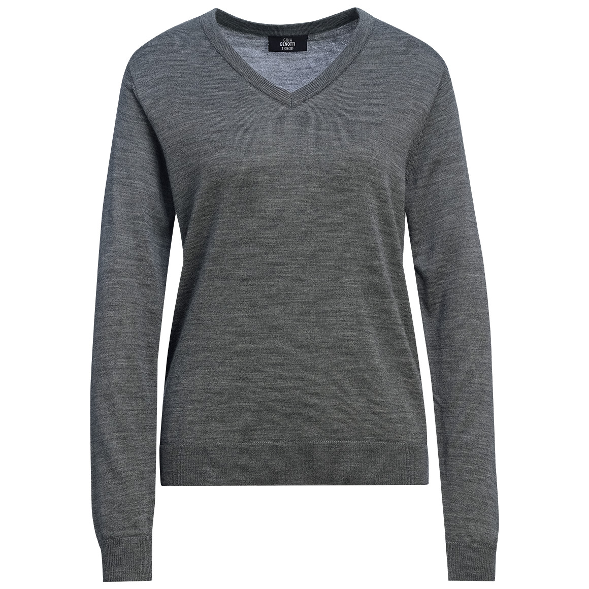 Damen Merino-Langarmshirt mit V-Ausschnitt Damen Merino-Langarmshirt mit V-Ausschnitt von Gina Benotti