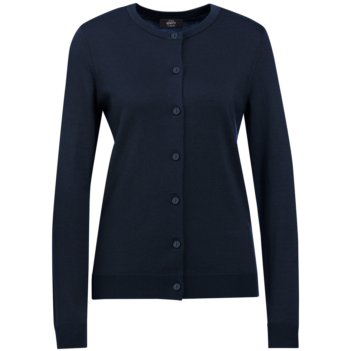 Damen Merino-Strickjacke in Unifarben Damen Merino-Strickjacke in Unifarben von Gina Benotti
