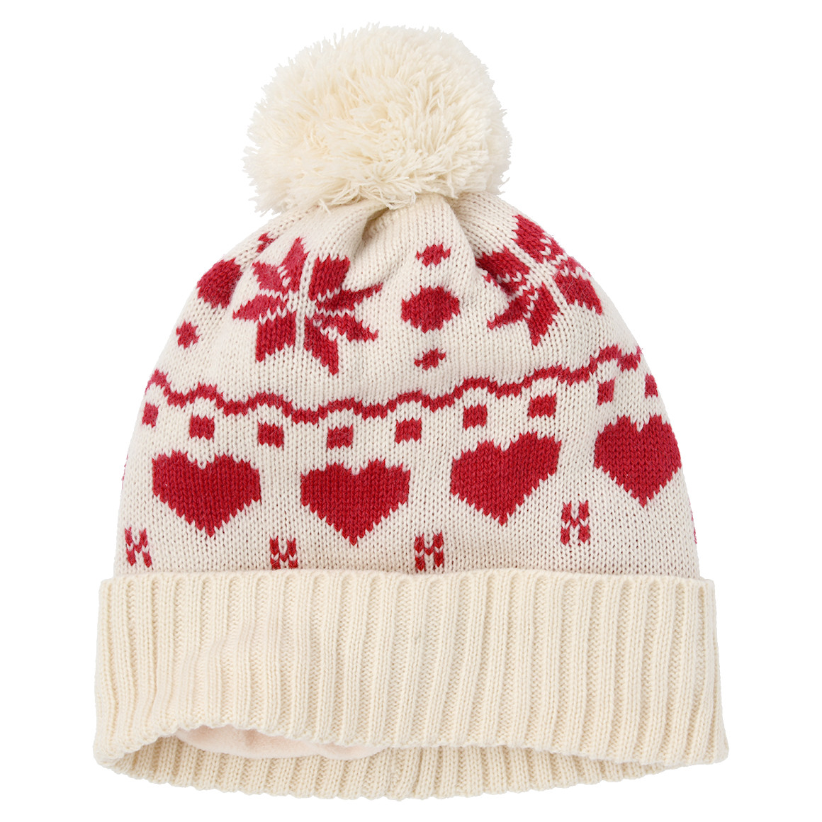 Damen Mütze mit Bommel von Gina Benotti