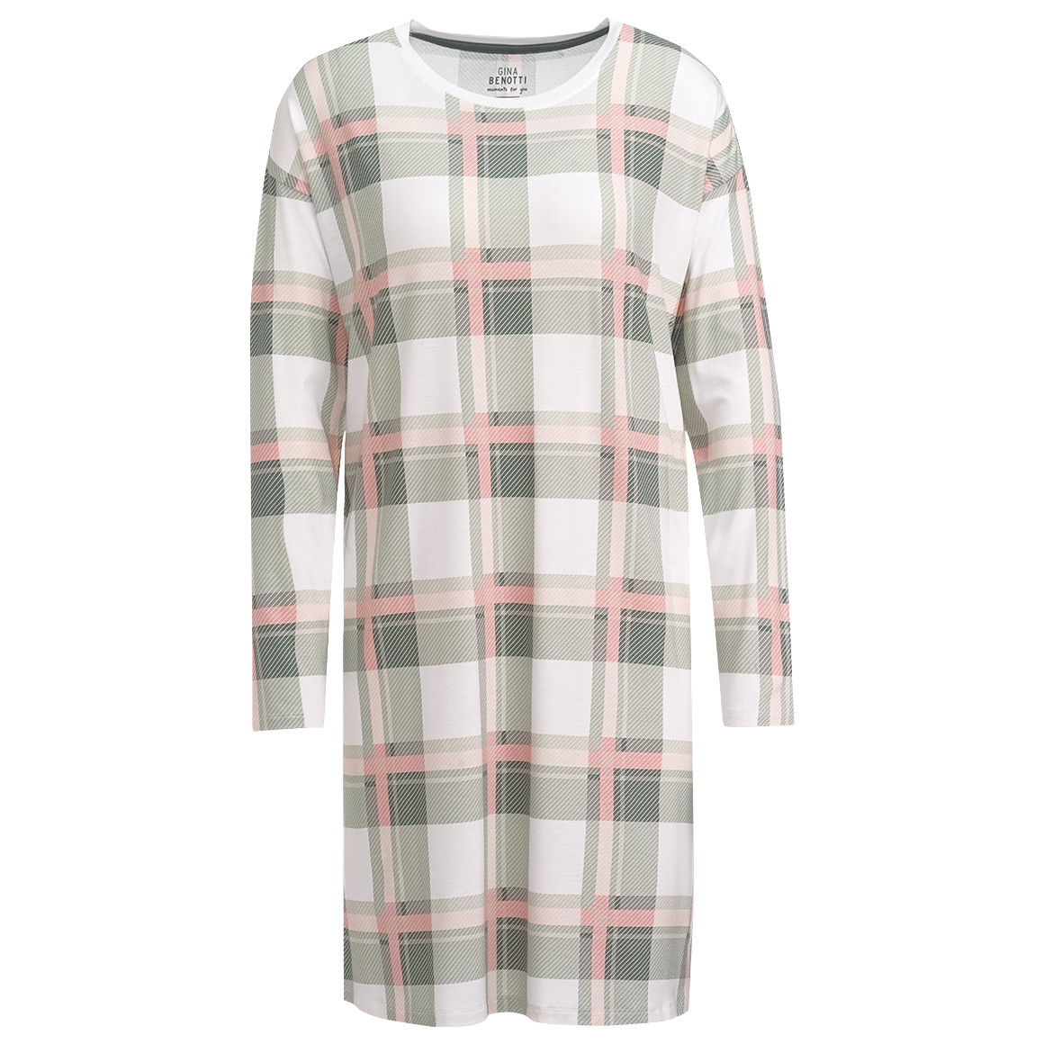 Damen Nachthemd mit Karo-Muster von Gina Benotti