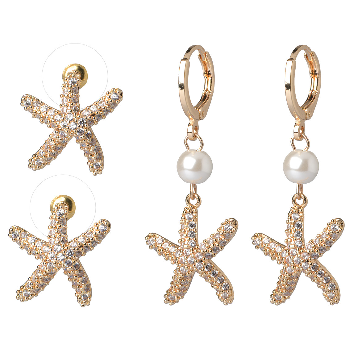 Damen Ohrring-Set mit Ohrsteckern und Creolen Damen Ohrring-Set mit Ohrsteckern und Creolen von Gina Benotti